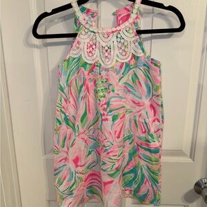 Lilly Pulitzer Pink and Green Kids Casual Dress